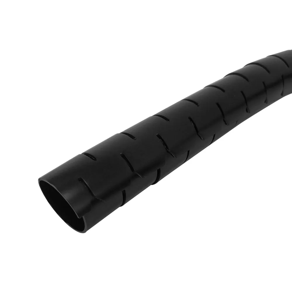 3/4 inch Split Spiral Wrap - Black (15ft)