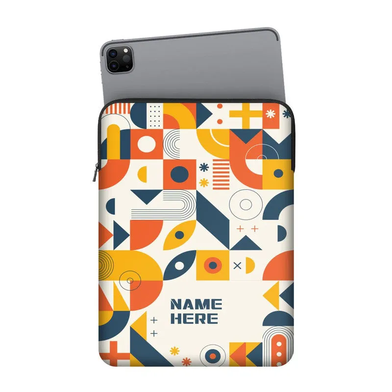 Abstract Column Custom Name Ipad Sleeve