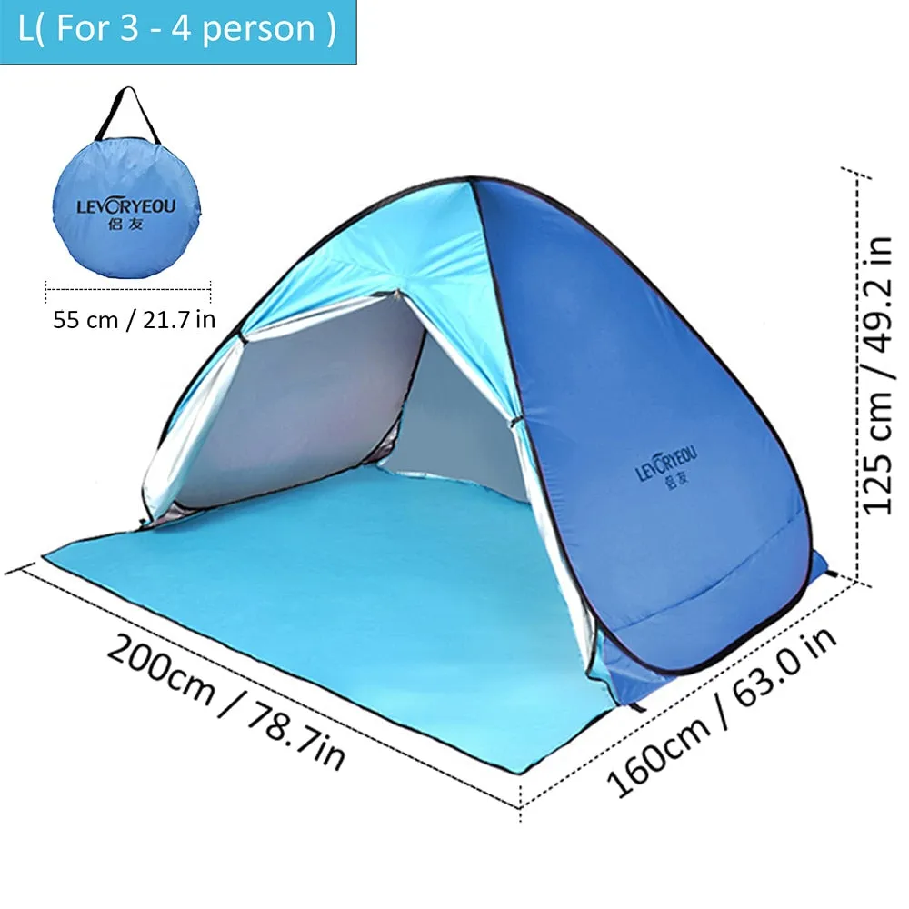 Automatic Tent UV Protection Outdoor Camping Tent Travel Instant Pop Up Beach Tent Ultralight