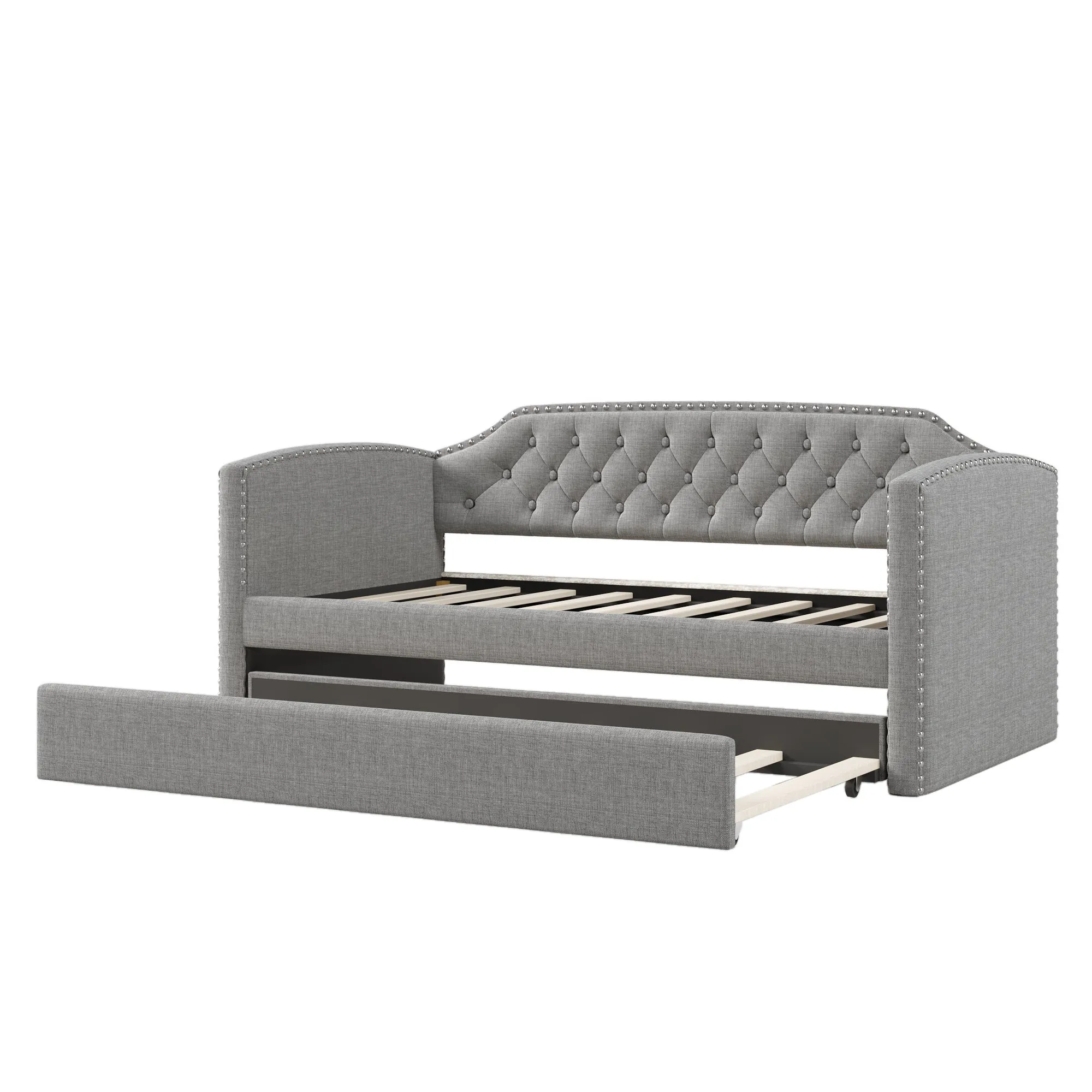 Baltic Twin Size Daybed with Trundle - Gray