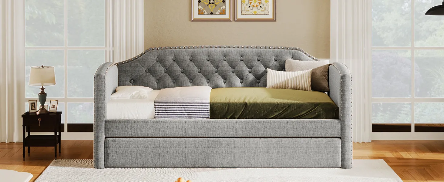 Baltic Twin Size Daybed with Trundle - Gray