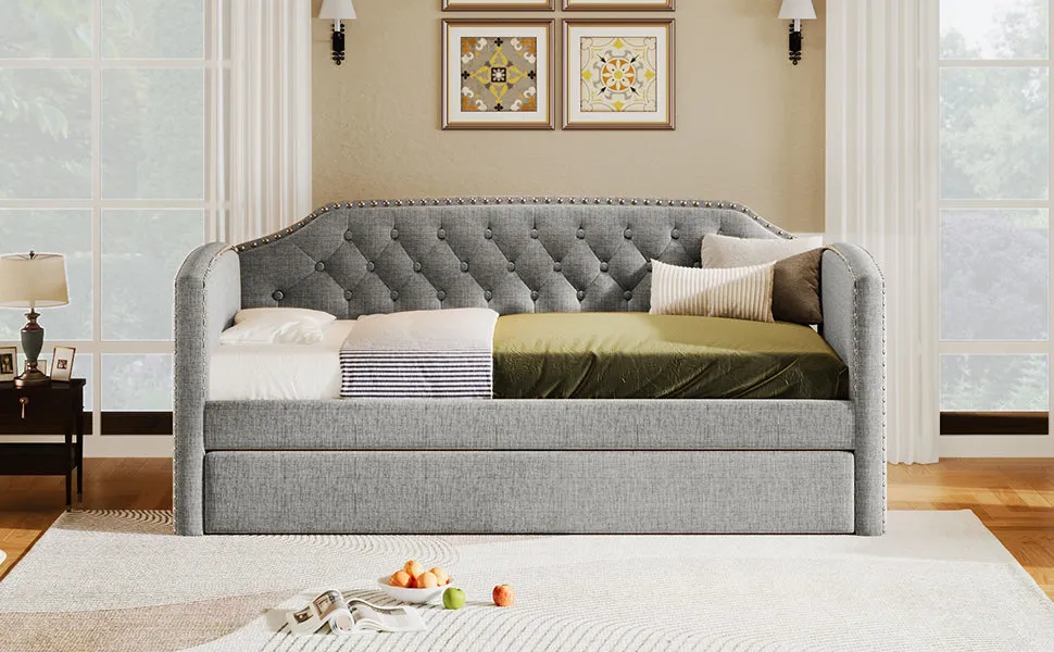 Baltic Twin Size Daybed with Trundle - Gray