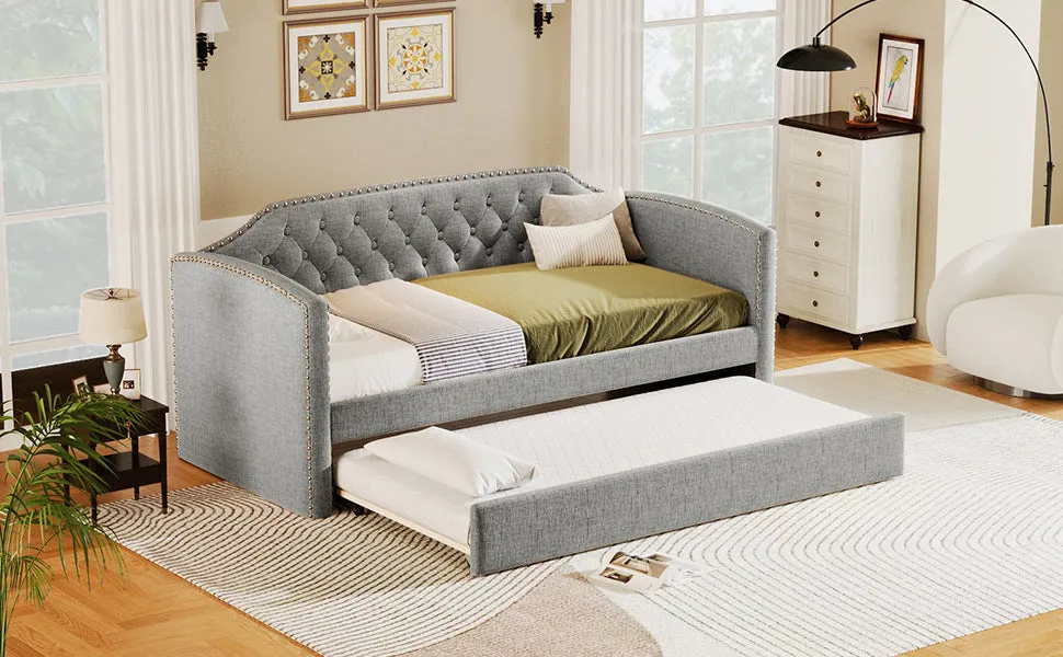 Baltic Twin Size Daybed with Trundle - Gray