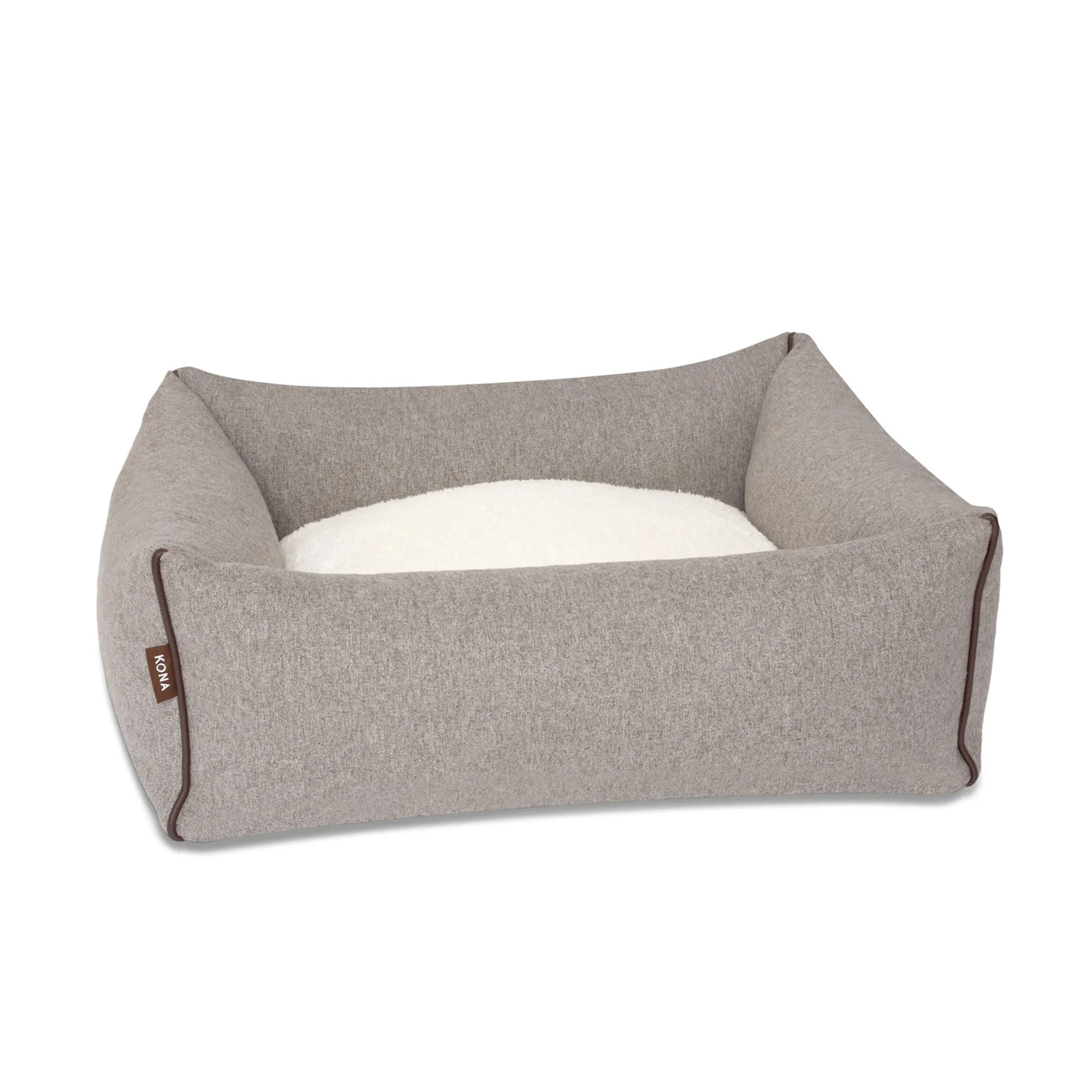 Bolster Pet Bed - Grey Flannel