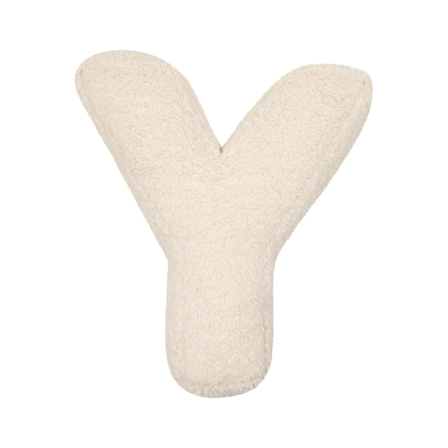 Boucle Letter Cushion Y | Teddy Letter Cushion