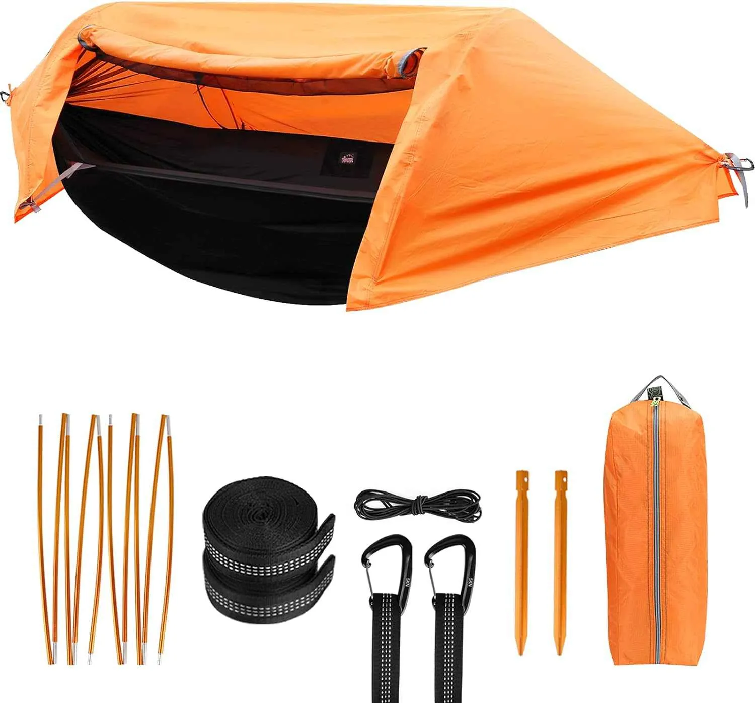 Camping Hammock with Mosquito Net and Rainfly Cover