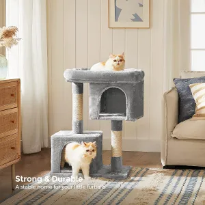 Cat Tower 2 Cozy Plush Condos and Sisal Posts