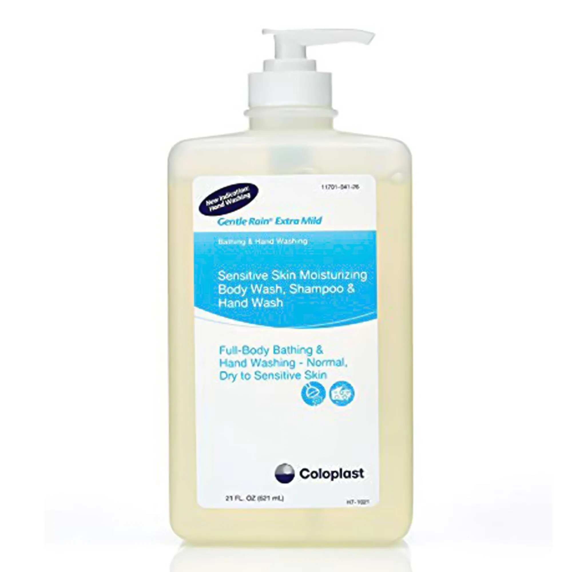 Coloplast Gentle Rain Shampoo and Body Wash, Scented, 21 oz Pump Bottle