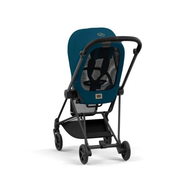 Cybex Mios 3 Stroller - Matte Black/Black Frame and Mountain Blue Seat Pack