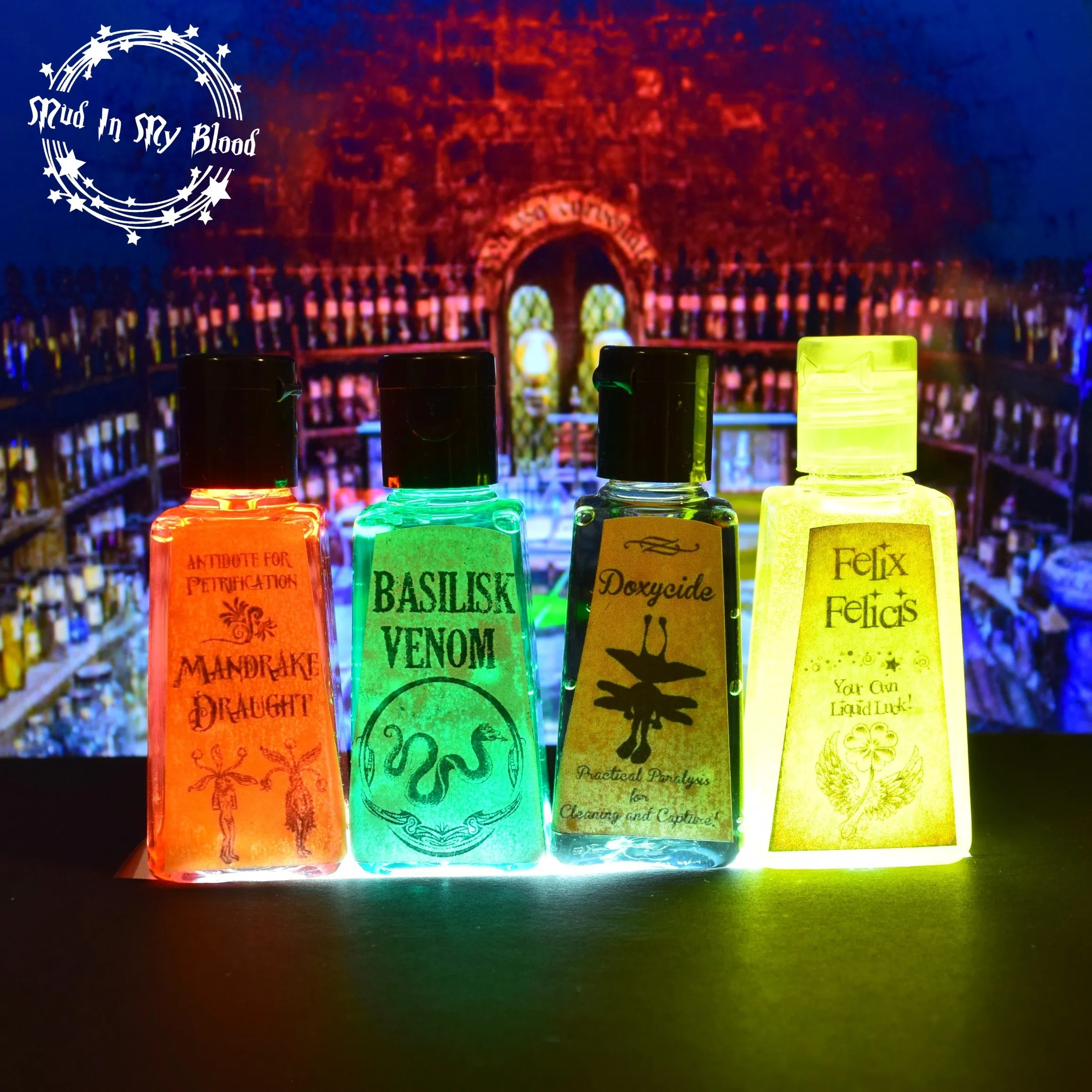 Four Pocket Potion Hand Sanitizers- Set 3