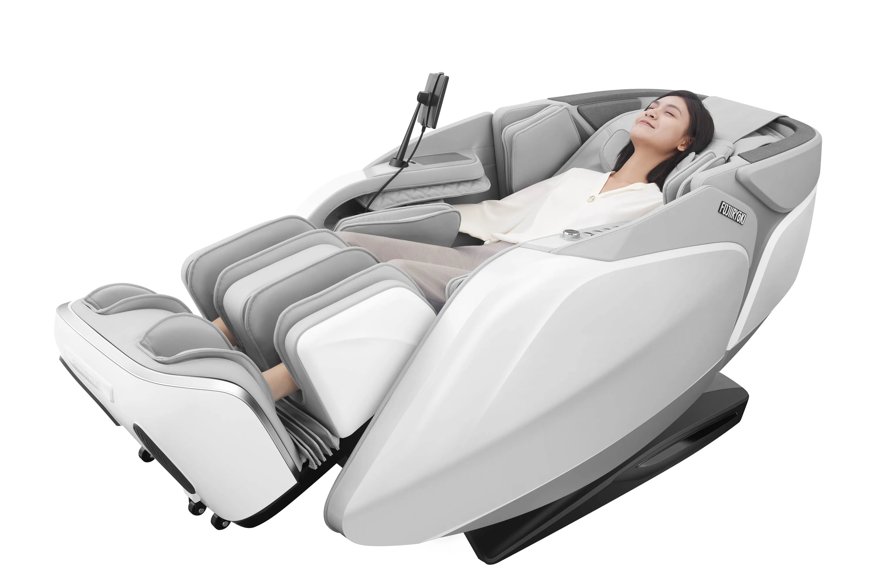 Fujiiryoki Cyber Relax Pro - 4D Dual Massage Robot Flex Frame SL Track Massage Chair