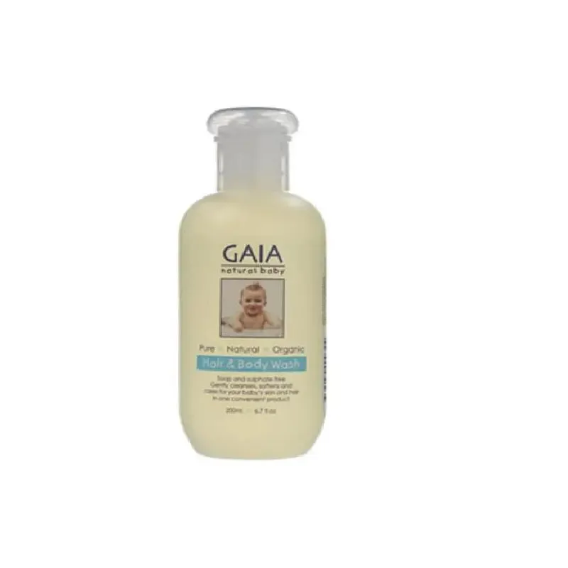 GAIA Natural Baby Hair & Body Wash 200ml