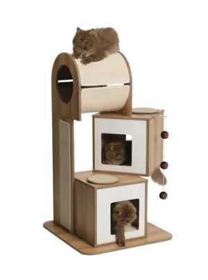 Hagen Vesper V-Tower In Walnut Cat Post