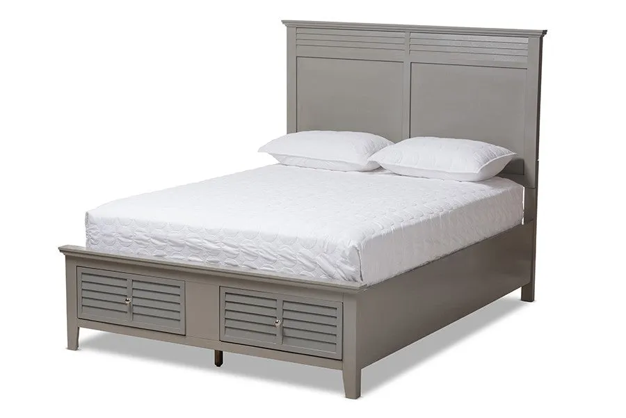 Indira Grey Wood 6-Piece Bedroom Set (Queen)