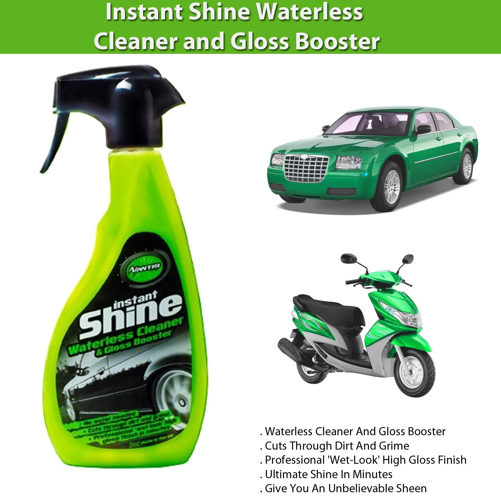 Instant Shine Waterless Car Cleaner and Gloss Booster