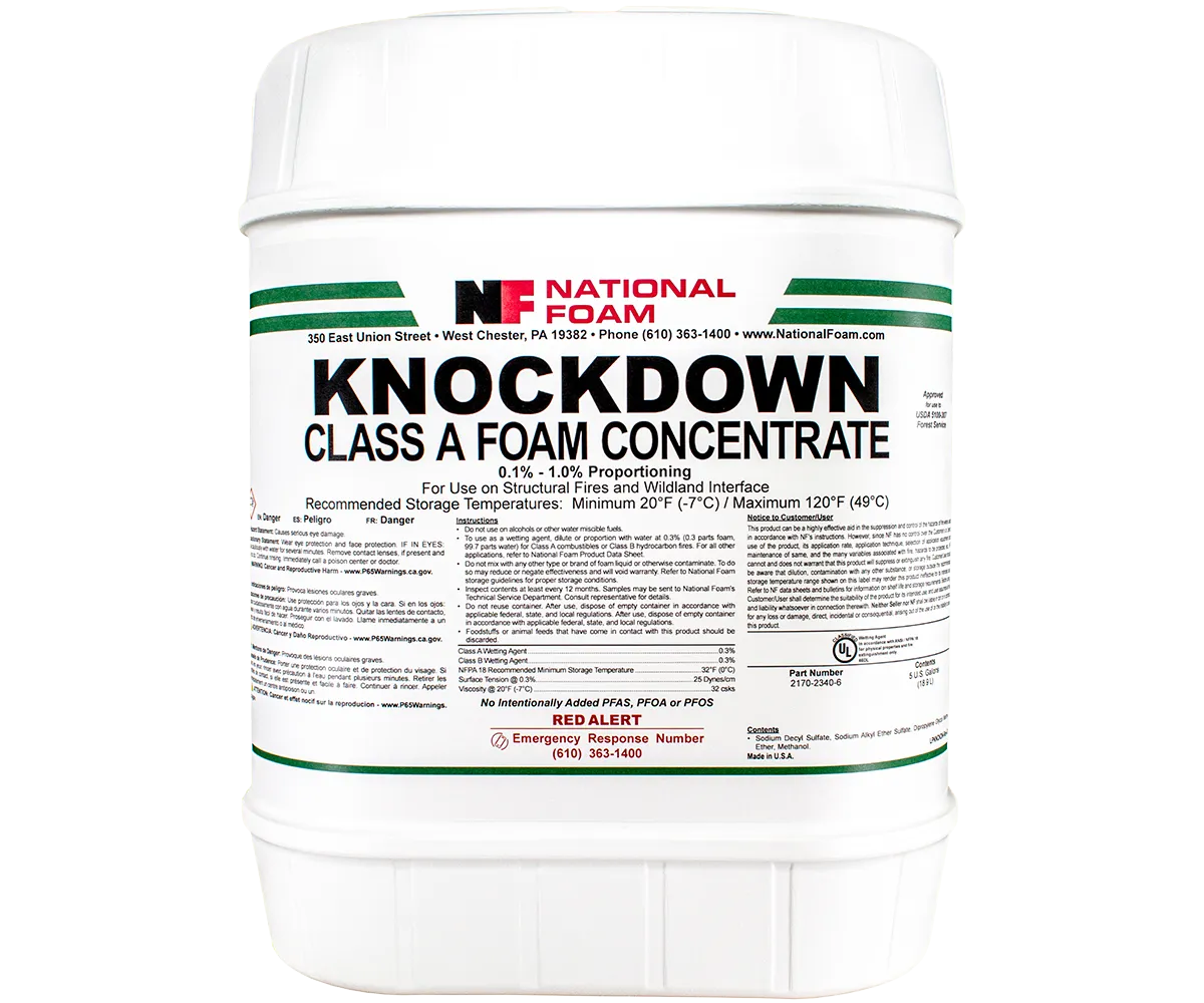 Knockdown Class A Foam Concentrate