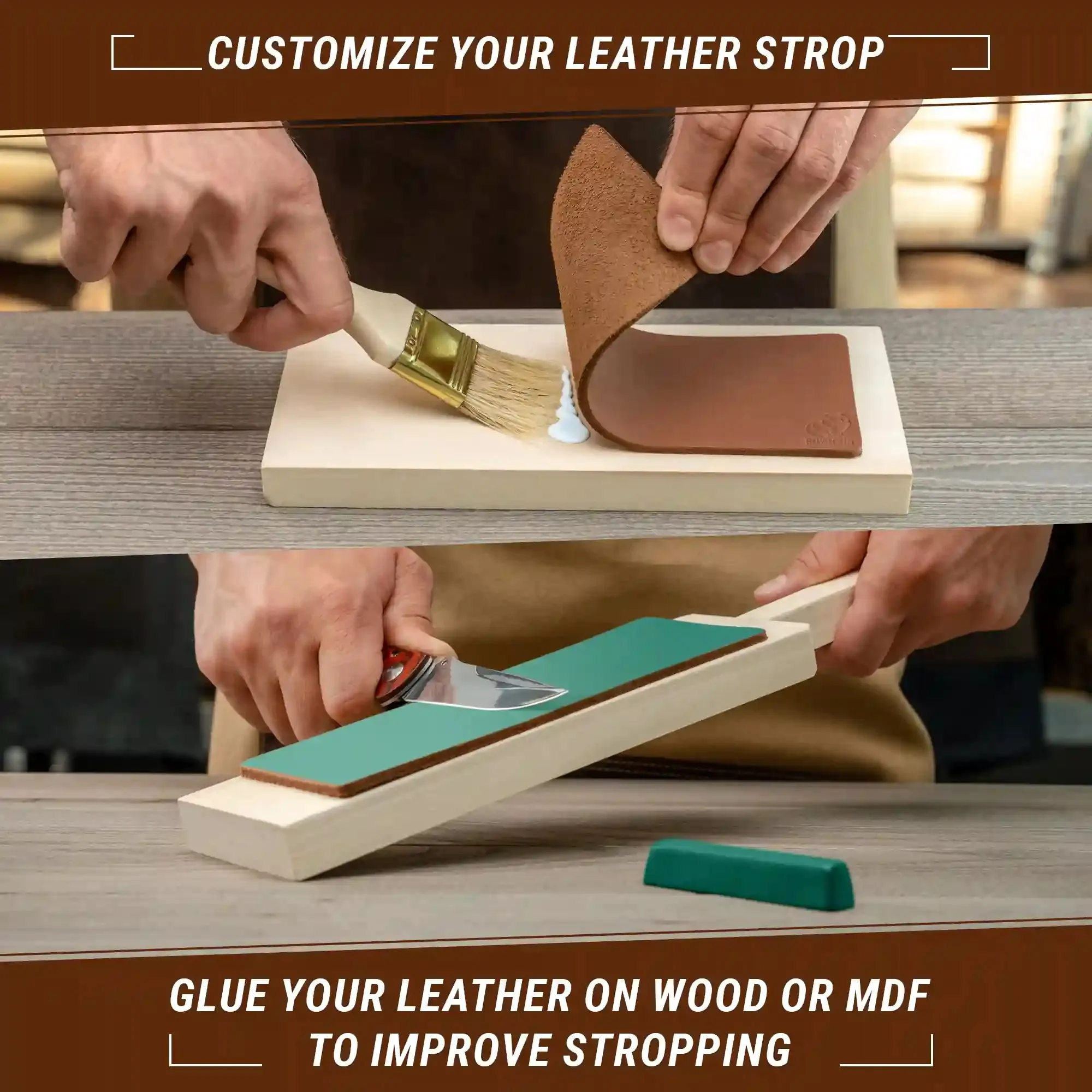 Leather Strop for Polishing