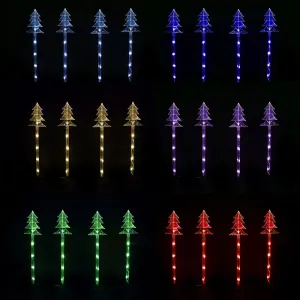 LED Lightshow Tree Path Lights with Remote (4pk)