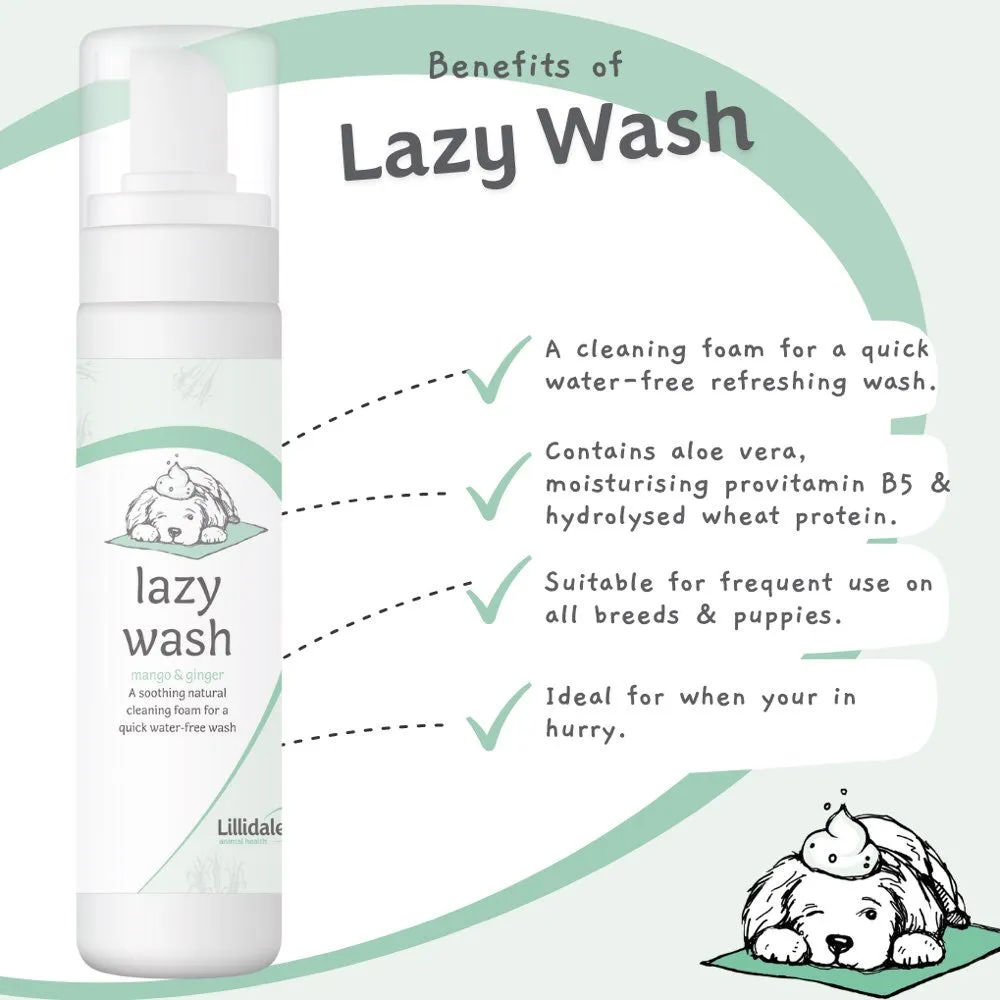 Lillidale Lazy Wash Waterless Dog Shampoo (Mango & Ginger) 200ml