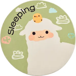 LULU Adorable Sheep Round Play Rug