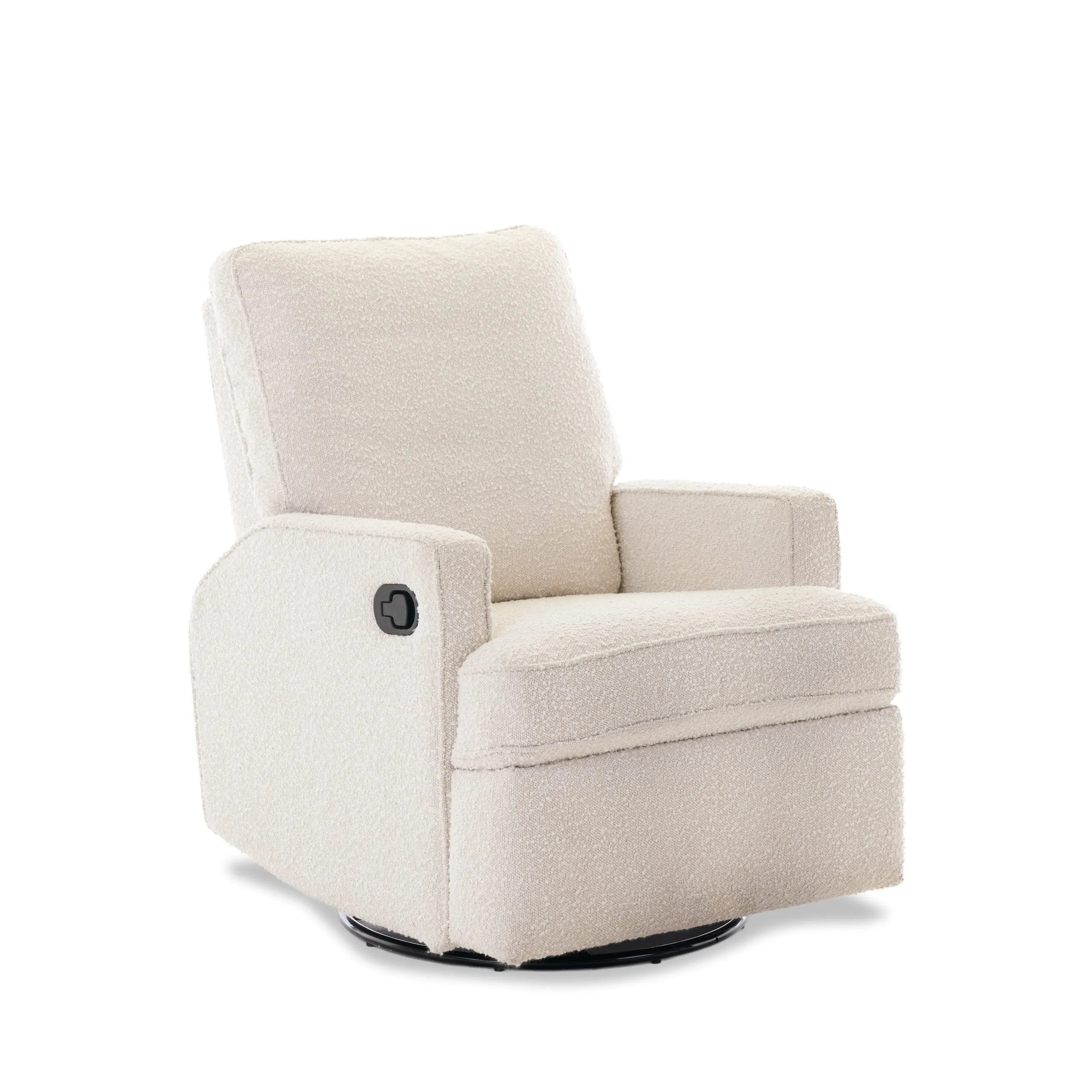 Madison Swivel Glider Recliner Chair - Bouclé Style