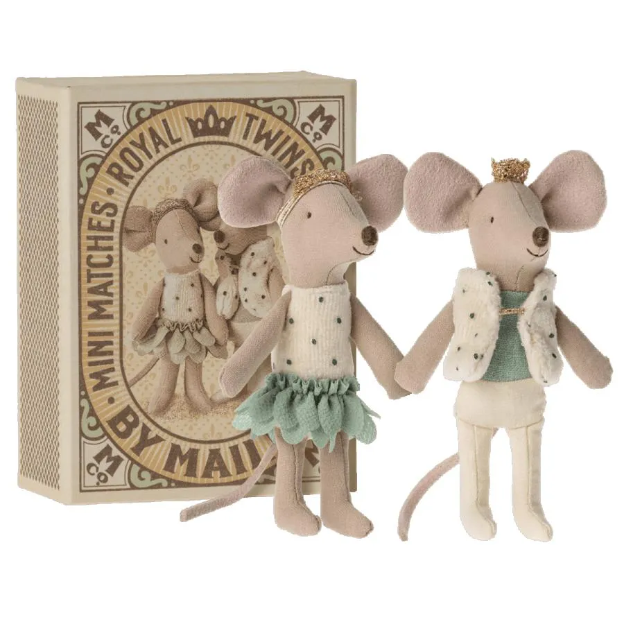 Maileg - Royal mice twins in box - little sister & brother