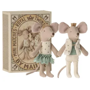 Maileg - Royal mice twins in box - little sister & brother