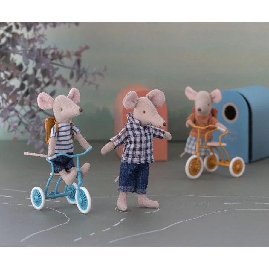 Maileg - Tricycle big brother mouse with bag