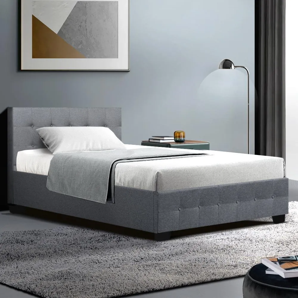 Mindil Storage King Single Bed Frame Grey