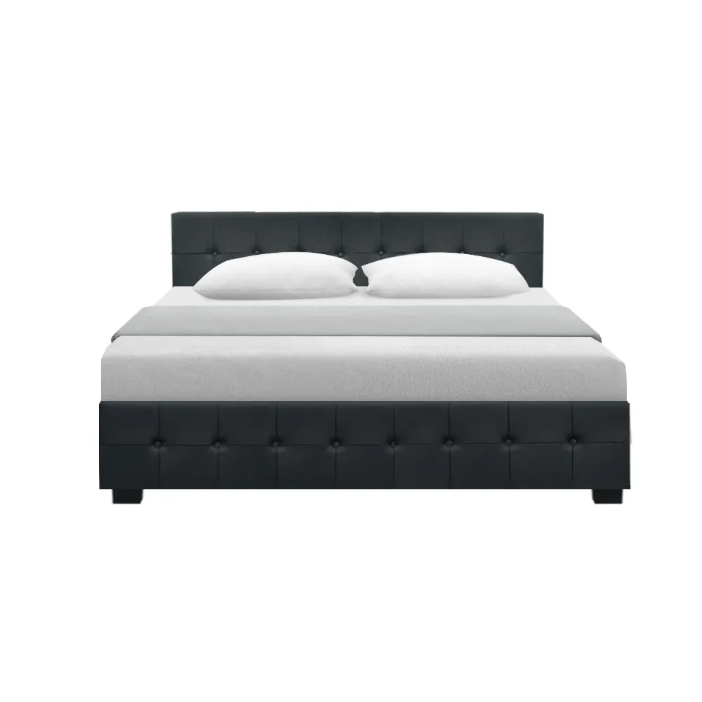 Mindil Storage Queen Bed Frame Charcoal