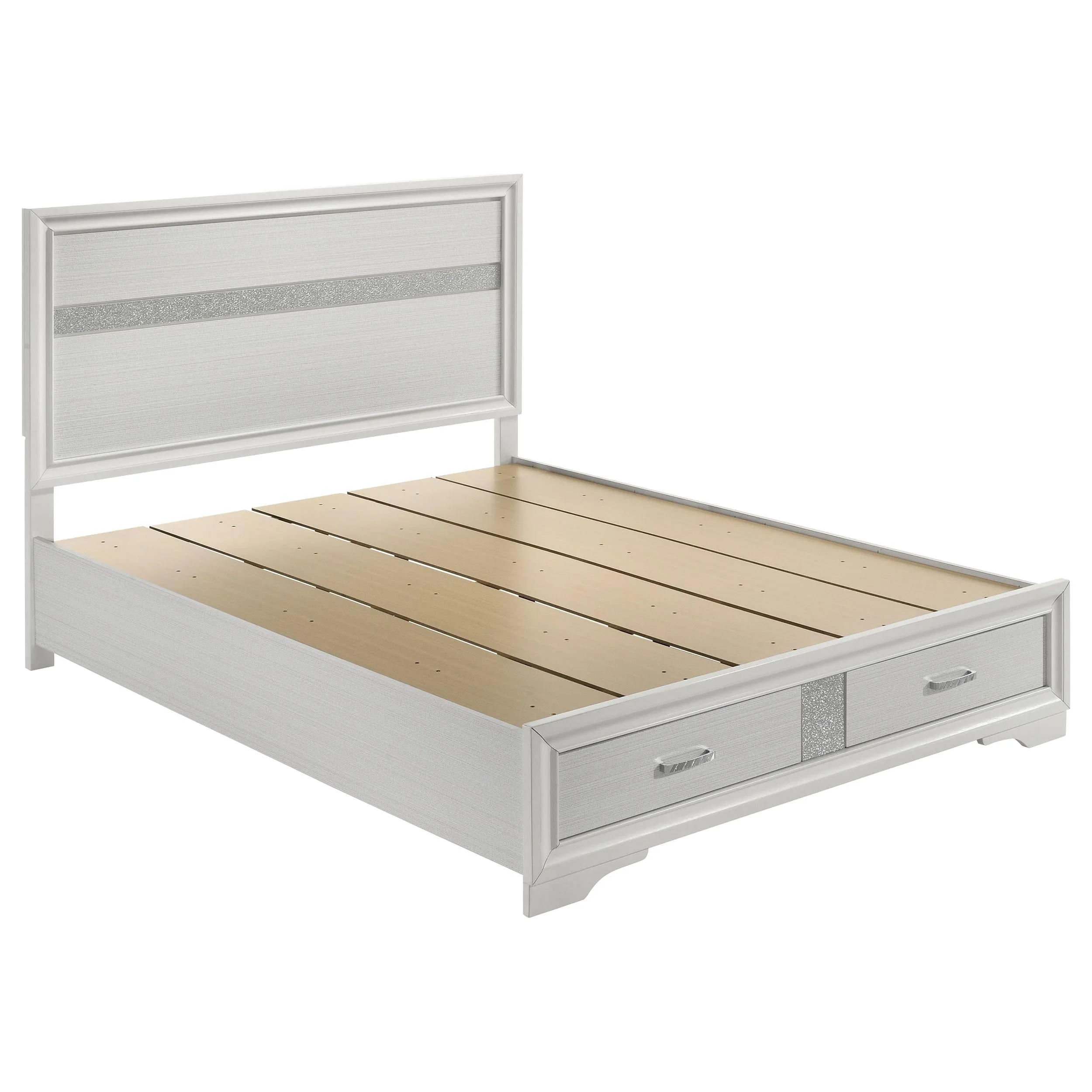 Miranda Queen 2-drawer Storage Bed White