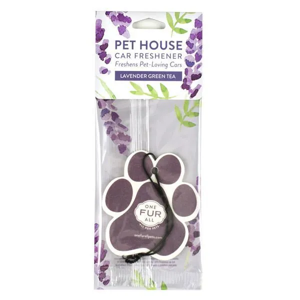 One Fur All Lavendar Green Tea Pet House Car Freshener