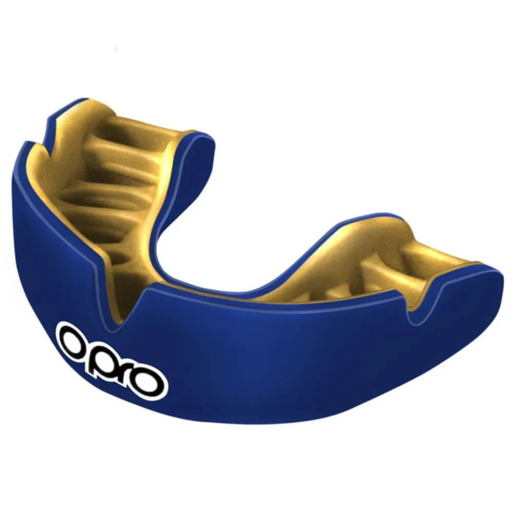 Opro Instant Custom-Fit Single Colour Mouthguard Gold Junior