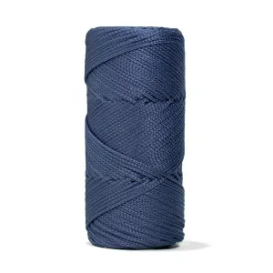 Outdoor 2 mm Macrame Braided Cord – Denim Color