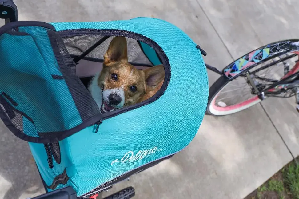 Petique Trailblazer Pet Jogger - Elevate Adventures with Safety-Tested Design, Shock-Absorbing Wheels, and Bike Adapter Compatibility for Versatile Outdoor Bonding - Ideal for Pets of All Sizes