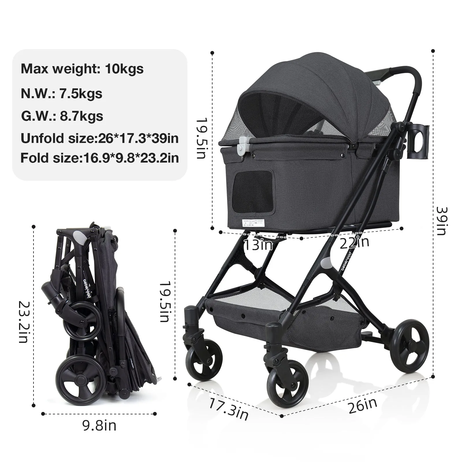 R4 Pet Stroller