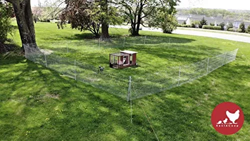 RentACoop Electric Anti-Predator Poultry Fence - Suitable for Chickens, Ducks, Turkeys, and Other Poultry - Energizer Not Included