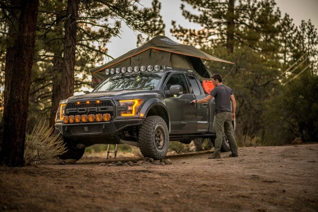 ROAM Adventure Co. Vagabond Rooftop Tent - Forest Green / Hyper Orange