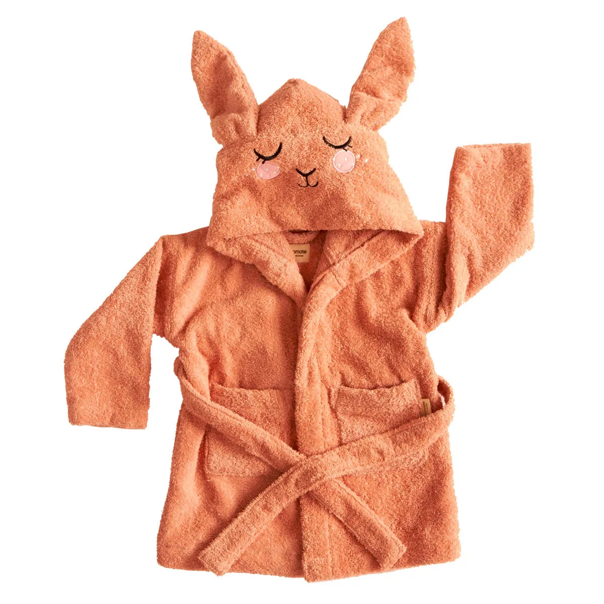 Roommate Kids Pink Organic Bath Robe - Bunny