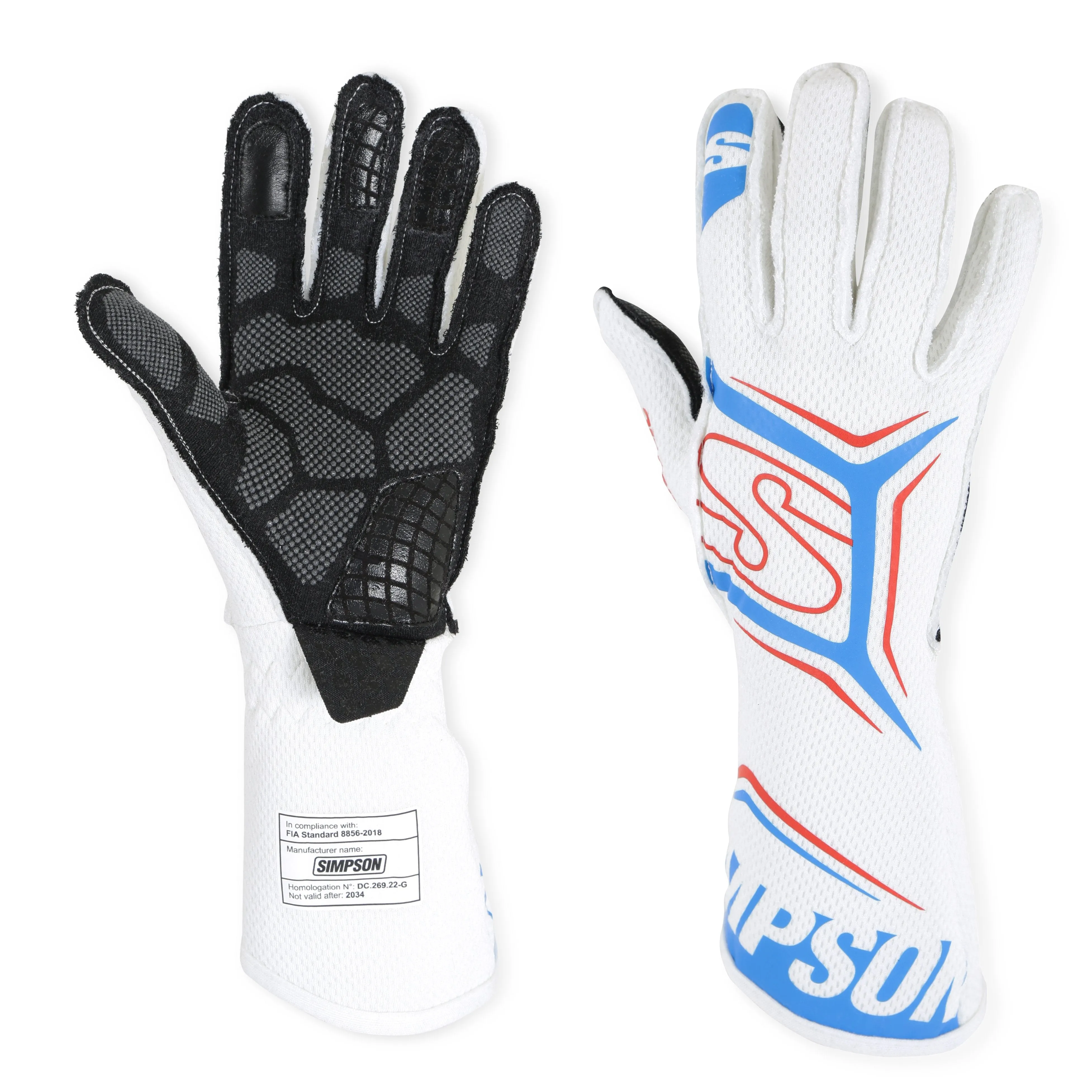 Simpson Magnata Glove - White/Blue