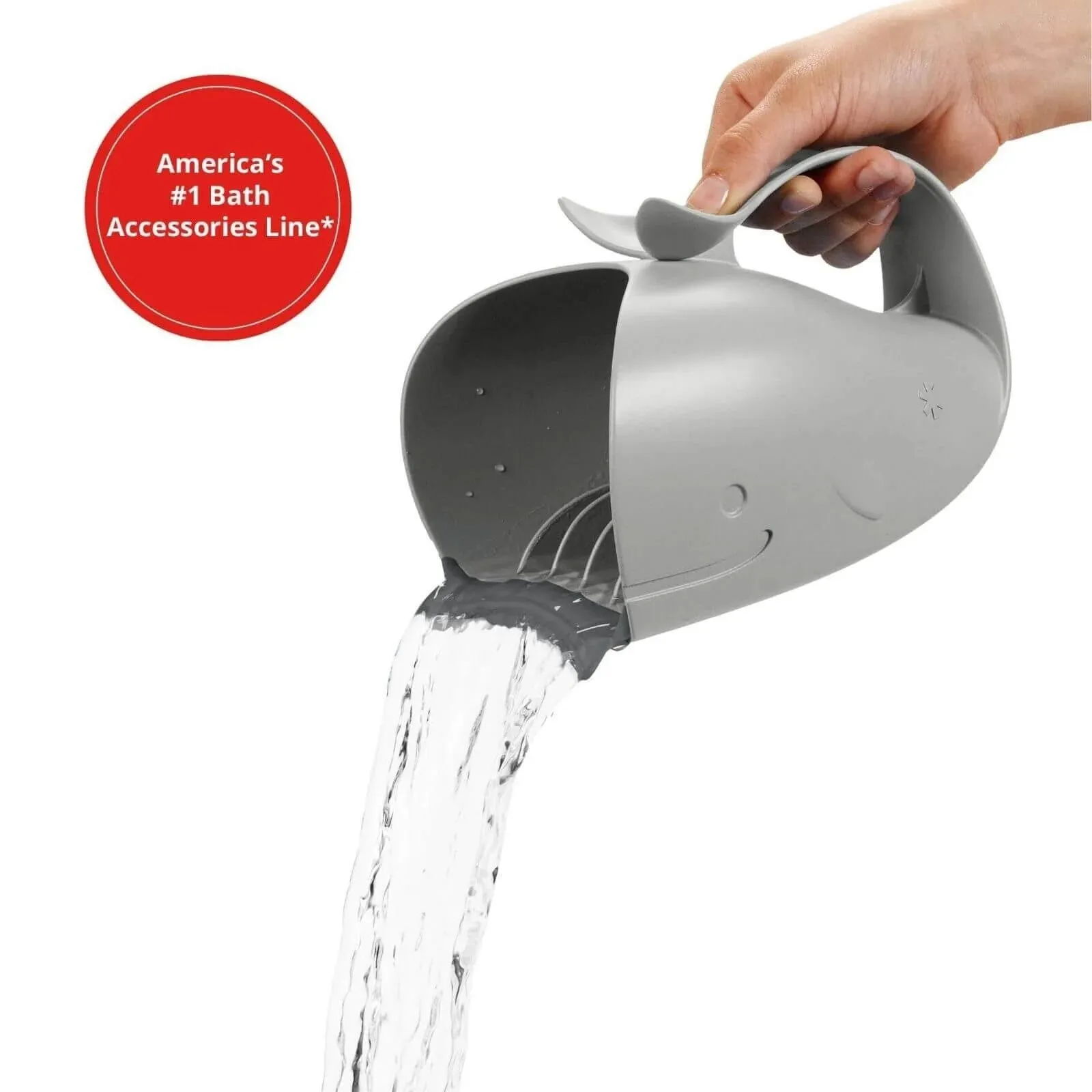 Skip Hop Moby Waterfall Bath Rinser Grey