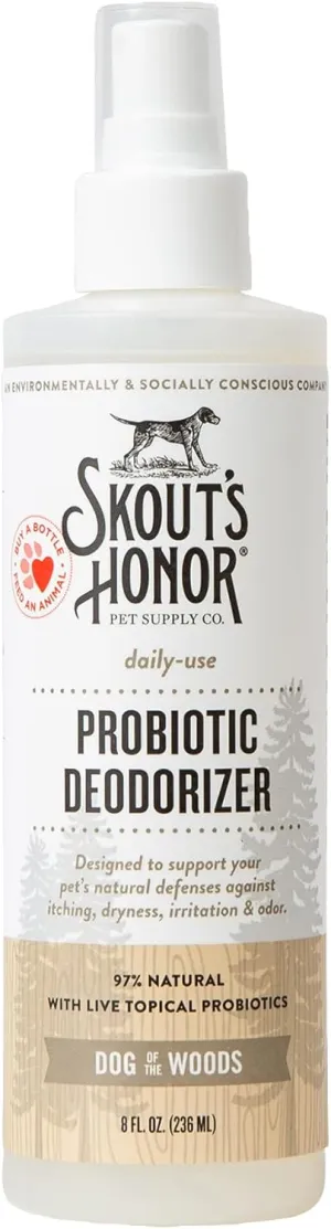 Skout's Honor Dog Probiotic Daily Use Dog of the Woods Deodorizer 8 oz