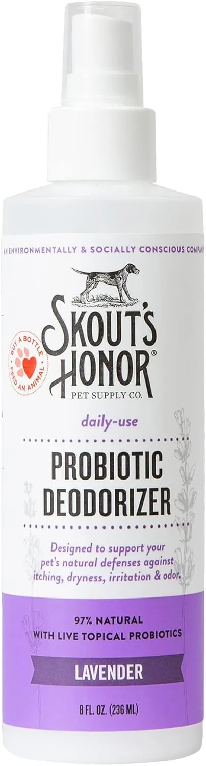 Skout's Honor Dog Probiotic Daily Use Lavender Deodorizer 8 oz