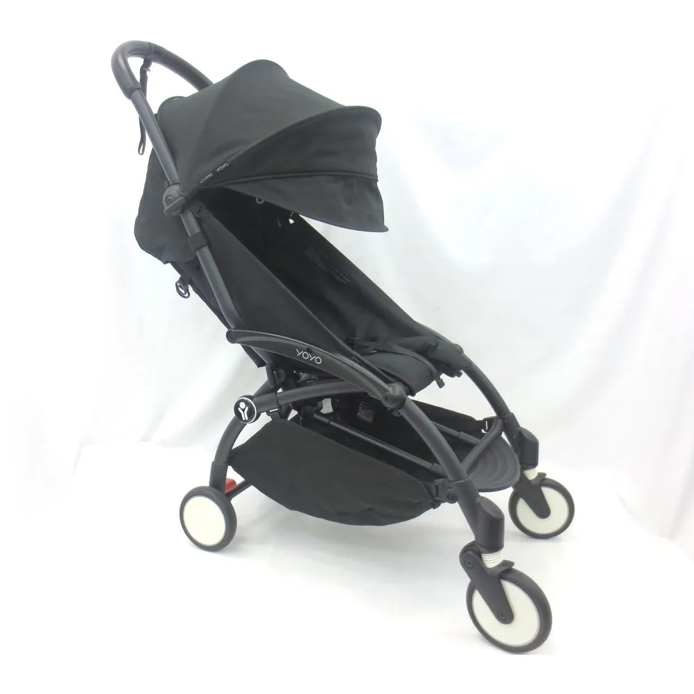 Stokke YOYO3 6  Stroller - Black on Black Frame (92488) (Open Box)