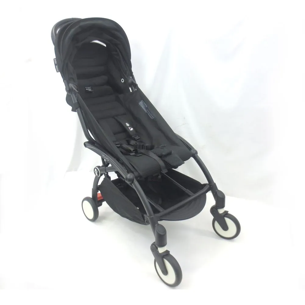 Stokke YOYO3 6  Stroller - Black on Black Frame (92488) (Open Box)