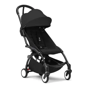 Stokke YOYO3 6  Stroller - Black on Black Frame (92488) (Open Box)