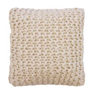 Superknit Cushion - Cream (45cm)