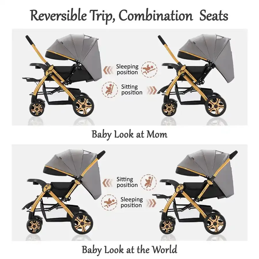 Teknum Reversible Trip 2 Stroller (Grey)