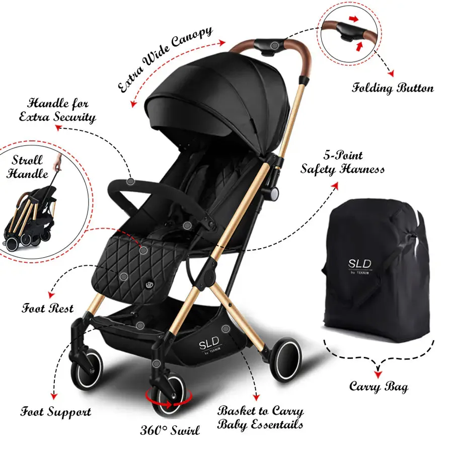 Teknum Travel Lite  Stroller SLD (Black Gold)