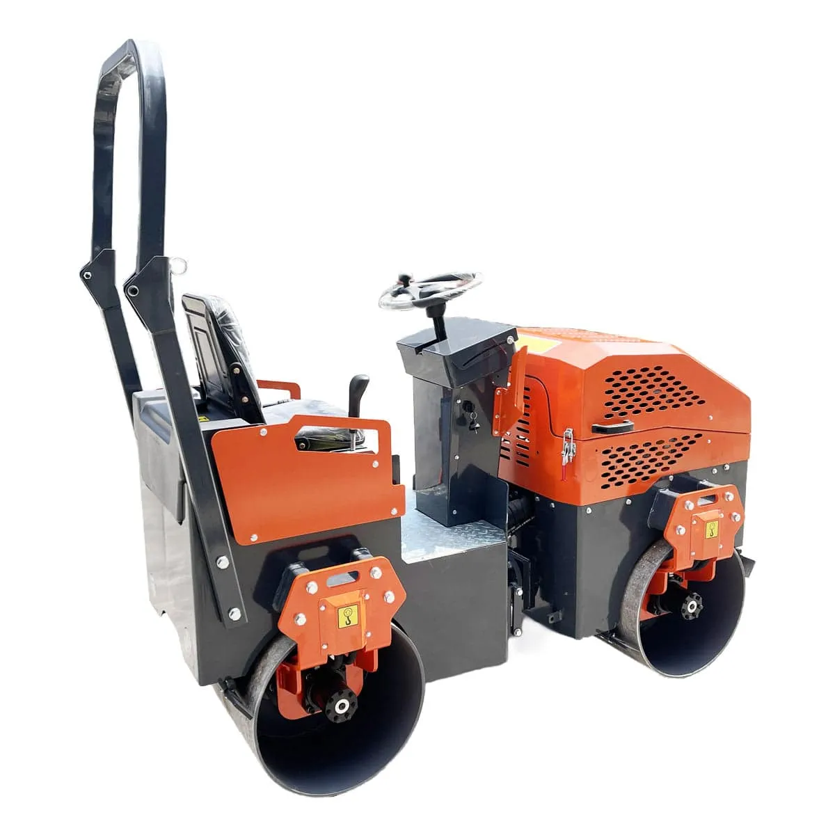 TMG Industrial 13.5 HP Ride-On Road Roller, 2 x 31-½” Wide & 21” Diameter Rollers, EPA Emissions Compliance, TMG-MVR45